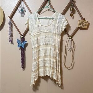 Indigo Soul Ivory Textured Blouse